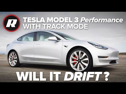 Testing the Tesla Model 3&#039;s new Track Mode: Will it drift?