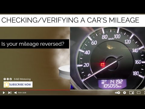 CHECKING/VERIFYING CAR MILEAGE: confirm if the mileage is genuine or reversed.
